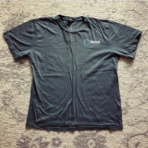 Blue gray organic cotton Impact Capitalism t-shirt